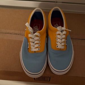Vans Two-Tone Yellow and Blue Shoes